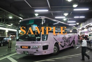 D【バス写真】L版１枚　京福バス　エアロバス　大阪線