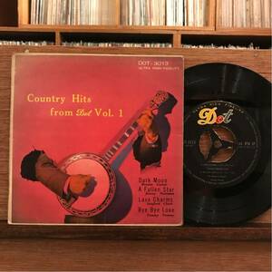 COUNTRY HITS FROM DOT Vol.1 国内7ep Bonnie Guitar Jimmy Newman Sanford Clark Tommy Tommy