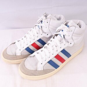 AMERICANA HI FOOTWEAR 26.5cm/adidas アメリカーナ ハイ フットウェア アディダス スニーカー 白 ホワイト 赤 青 中古 古着 メンズ ad4201