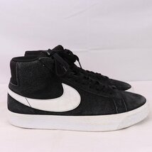 SB ZOOM BLAZER MID 27.0cm/NIKE SB ズーム ブレザー ミッド ナイキ 古着 中古 黒 ブラック 白 スニーカー メンズxx7522_画像4