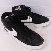 SB ZOOM BLAZER MID 27.0cm/NIKE SB ズーム ブレザー ミッド ナイキ 古着 中古 黒 ブラック 白 スニーカー メンズxx7522_画像7