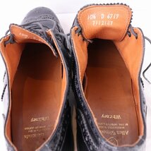 アレンエドモンズ 10 1/2 D ALLEN EDMONDS WHITNEY ウイングチップ 内羽根 黒 USA製 アメリカ靴 メンズ 中古 古着 ds3662_画像9