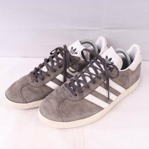 GAZELLE 26.0cm/adidas ガゼル ガッツレー アディダス スニーカー グレー ホワイト 中古 古着 メンズ ad4197