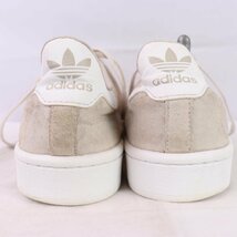 CAMPUS 27.5cm/adidas キャンパス アディダス スニーカー ライトグレージュ 白 中古 古着 ウイメンズ ad4277_画像2