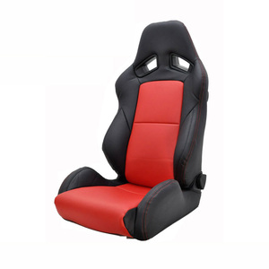 RECARO シートカバー SR-7 GK100 スポーツシートカバー ブラック×センターレッド G-Bring/ジーブリング (GBRC-002CR