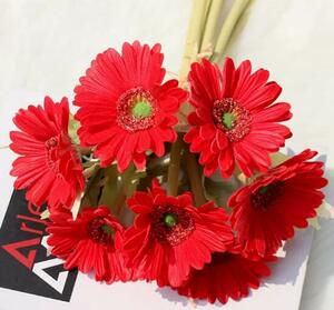 [ red ]*7 pcs set *.. bouquet ** artificial flower * height approximately 30cm* photographing tool * hand made 