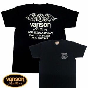 特価 VANSON バンソン 半袖Tシャツ USA Wings VSS-08/M バイカー レーサー ライダー カフェレーサー バイク アメリカン スポスタ 男女兼用