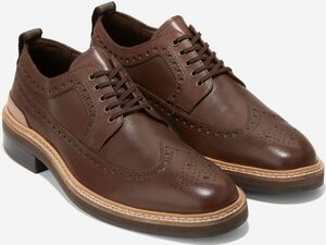 Cole Haan 26cm ウイングチップ オックスフォード ビジネス ブラウン ダークコーヒー フォーマル レザー ローファー スニーカー ン XXX69