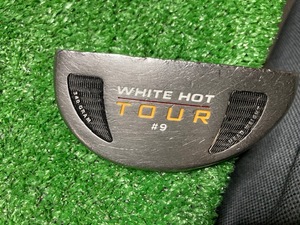 全国送料無料　訳アリ　中古パター　オデッセイ WHITE HOT TOUR #9 スチール34.5インチ　グリップエンド破損あり　Ｙ939