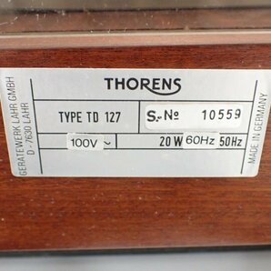 THORENS TD127 + TP997 トーレンス オートリフター付 レコードプレーヤー ターンテーブル トーンアーム付 ∬ 6A82A-2の画像5