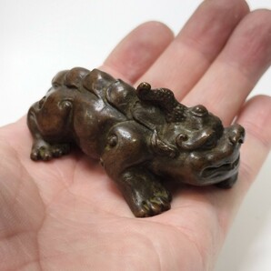銅製置物 神獣 龍の子 中国美術 インテリア置物の画像6