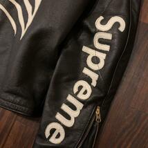 美品シュプリーム Supreme Vanson Leather Bones Jacket バンソン コラボ レザージャケット 骨ライダース 黒 ブラック M 三代目 EXILE_画像5