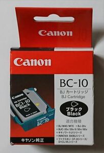 送料込み 超美品 BC-10 キャノン Canon 新品化粧箱入り BJカートリッジ 純正印字ヘッドにブラックインク BCI-10付き パナソニック共用です