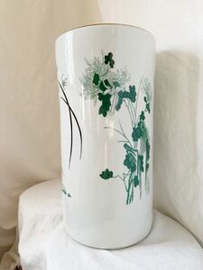 景徳鎮 古い 傘立て インテリア 花瓶 壷 傘立 アンブレラ スタンド ゴミ箱 高さ 41.5cm 中国美術