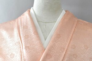 【桜庭呉服店】 附下訪問着 披露宴 花 桃色 可愛い おしゃれ 暈し 身丈156cm 裄丈64cm ★着物 パーティー t‐1258