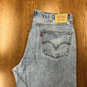 [EE088]Levi's 550 W42 L30 large size big size jeans ji- bread Denim pants men's brand old clothes Levi's 550 free shipping 