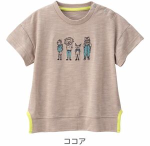 【新品】Combi mini BIGTシャツ ネコメンズ ココア　110