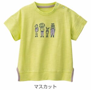 【新品】Combi mini BIGTシャツ ネコメンズ マスカット　110