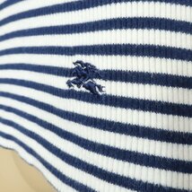 バーバリーブルーレーベル BURBERRY BLUE LABEL★タンクトップ ニットソー サイズM 紺×白系ボーダー 春夏秋物*b7546_画像3