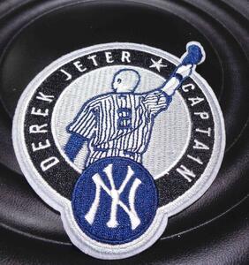 挨拶■主将MLB新品ジーターJeterニューヨーク・ヤンキース#２野球ワッペン紺白