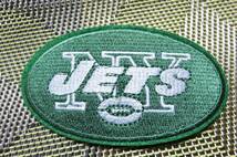 深緑◆新品NFLニューヨーク・ジェッツ New York Jets 刺繍ワッペン楕円形☆アメフト アメリカンフットボール アメリカ サポーター■洋服DIY_画像8