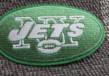 深緑◆新品NFLニューヨーク・ジェッツ New York Jets 刺繍ワッペン楕円形☆アメフト アメリカンフットボール アメリカ サポーター■洋服DIY_画像5