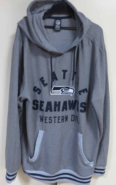 海外L■灰■NFLシアトル・シーホークスSeattle Seahawks アメフト フードパーカー ◆アメリカ◆アメリカンフットボール・アメフト