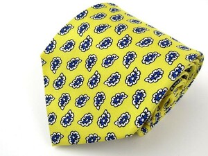  Ralph Lauren flower fine pattern pattern silk high class brand necktie men's yellow superior article Ralph Lauren