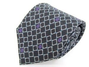  Dunhill .. pattern high class silk Italy brand necktie men's black dunhill