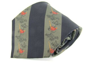 chaps Ralph Lauren stripe pattern animal pattern high class silk Japan brand necktie men's navy CHAPS Ralph Lauren