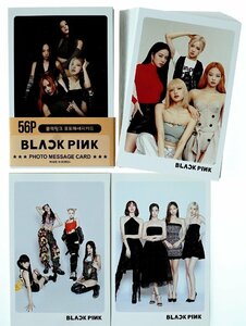 BLACKPINK ブラックピンク ジェニー リサ ロゼ ジス グッズ フォトメッセージカード 56枚 トレカ カード ミニ ポストカード K-POP グッズ