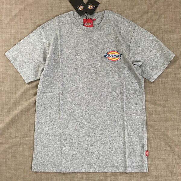 Dickies ディッキーズ ワンポイント 半袖 Tシャツ 無地 S グレー