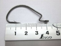 【 送料無料 】オフセットフック Offset hook 2/0 100本セット ワームフック ワーム針 サイズ9種類（#6～5/0）☆_画像3