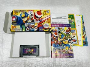 ⑤ロックマンエグゼ５　チームオブブルース　箱・説明書付き　ゲームボーイアドバンス　ソフト　GBA　起動確認済み　エグゼ　ブルース