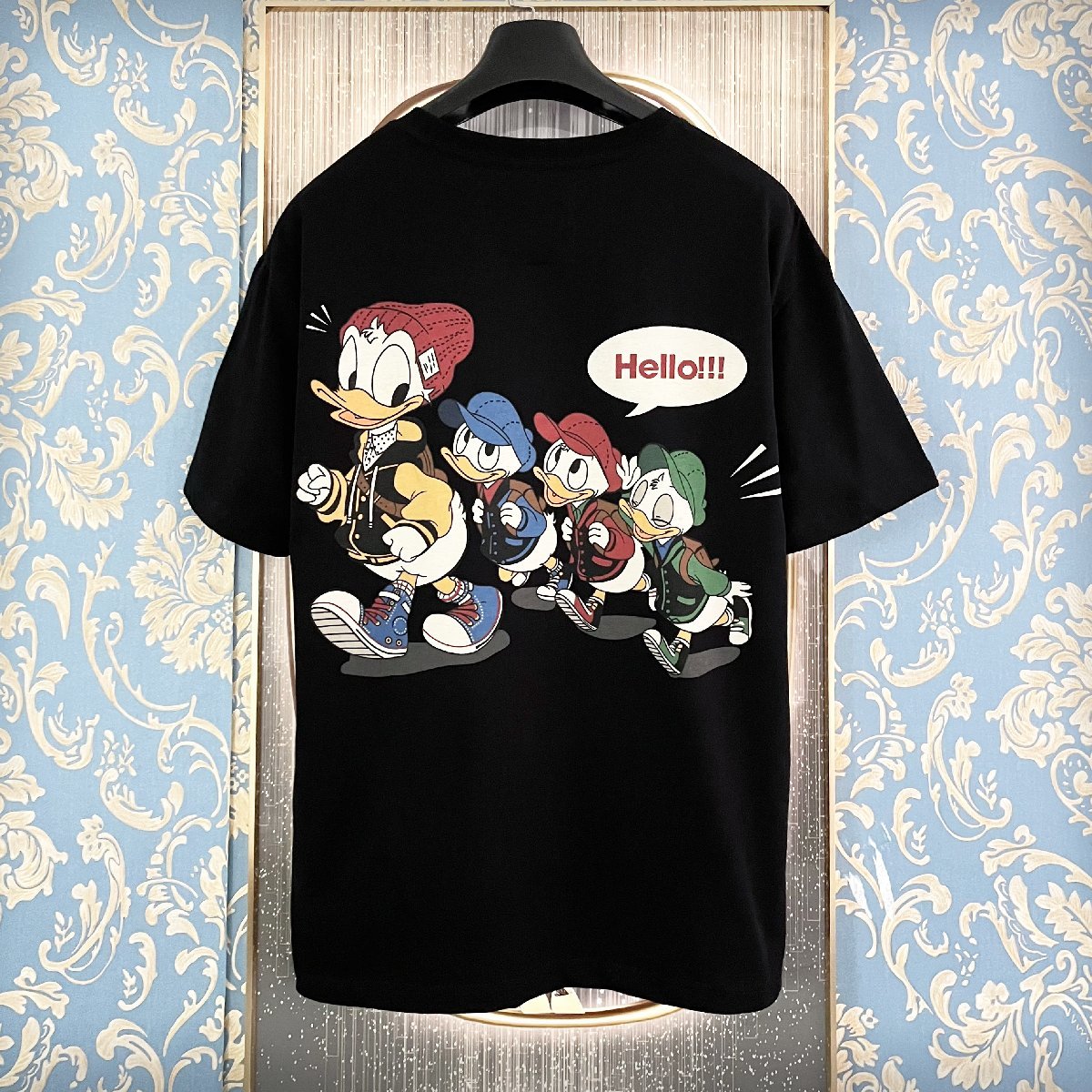 個性・半袖Tシャツ 定価2万◇Emmauela・イタリア・ミラノ発◇薄手