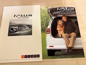  Toyota Ipsum TOYOTA IPSUM catalog option catalog attaching 