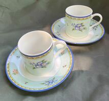 vintage Tiffany モーニンググローリー　デミタス　C/S ×2 送料無料_画像1