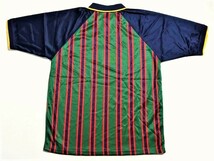 【RIGO SPORT】ストライプ 半袖 スキッパー ポロシャツ GREEN/RED/YELLOW XL 新品/デッドストック/希少/ヴィンテージ/大き目/ラガマフィン_画像4