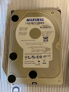 【ジャンク】MARSHAL　MAL3500SA-W72　500GB　7200rpm 