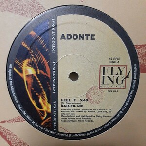 ADONTE / FEEL IT /DEEP HOUSE,FRANKIE KNUCKLES,DANNY KRIVIT,JOEY NEGRO/UK STREET SOUL 好きにも。。