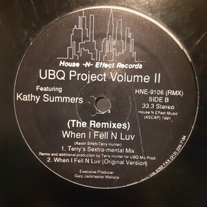 UBQ PROJECT / VOLUME II / WHEN I FEEL N LOVE /DJ HARVEY,TIMMY REGISFORD