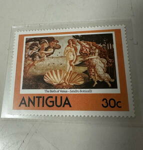  stamp foreign stamp ANTIGUA The Birth of Venus 30C