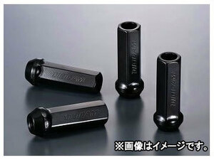 デジキャン クロモリレーシングナット ブラック 17HEX貫通 P1.5 60mm CN6K6015BK-DC 入数：1セット(4本入) ダイハツ ムーヴ