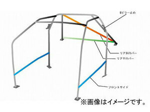 オクヤマ ロールバー 735 055 3 スチール ダッシュボード貫通 10P No.13 2名 スバル BRZ ZC6 内装無車用 3ドア ノーマルルーフ