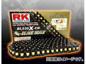 2輪 アールケー・エキセル/RK EXCEL シールチェーン BL ブラック BL420MR-U 100L