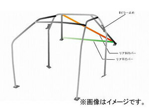 オクヤマ ロールバー 723 405 1 スチール ダッシュボード貫通 8P No.10 2名 マツダ RX-7 FD3S 2ドア ノーマルルーフ