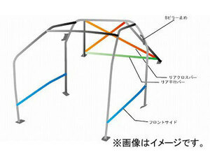 オクヤマ ロールバー 739 055 1 スチール ダッシュボード貫通 11P No.14 2名 トヨタ 86 ZN6 内装付車用 3ドア ノーマルルーフ