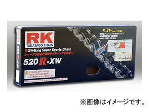 2輪 RK EXCEL シールチェーン STD 鉄色 520R-XW 100L DT200R AC7 XT500 BF6/BG6 XT550
