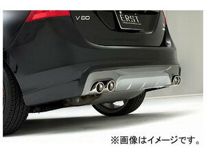 エアスト エキゾーストシステム ERSTリアスカート用 オーバル94φデュアルテール ボルボ V60/S60 FB 3.0 2011年～