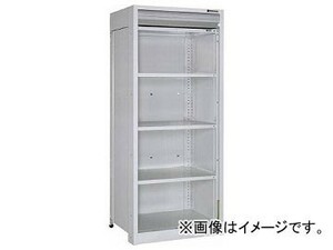 トラスコ中山 軽中量棚150型 シャッター付棚900×600×H1800 5段 TLA63L-25MG(7585357)